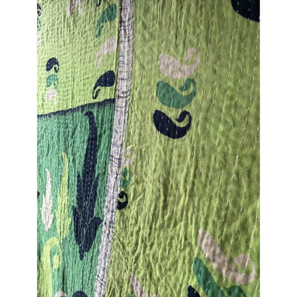 Handmade Quilt Colorful Blanket Wall Hanging 50x76” Hand Stitched - Picture 12 of 12